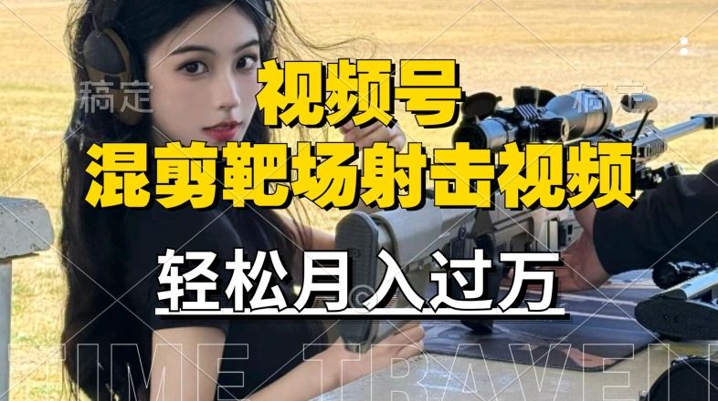 利用海外靶场射击视频，赚视频号分成收益，操作简单，适合宝妈，上班族【揭秘】萌宝之家-游戏资源站丨手游源码丨页游源码丨端游源码丨架设视频教程丨网赚项目丨萌宝之家