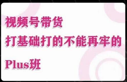 大播汇·视频号带货Puls班，视频号底层逻辑，起号自然流鱼塘等玩法萌宝之家-游戏资源站丨手游源码丨页游源码丨端游源码丨架设视频教程丨网赚项目丨萌宝之家