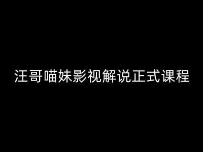 汪哥影视解说正式课程：剪映/PR教学/视解说剪辑5大黄金法则/全流程剪辑7把利器等等萌宝之家-游戏资源站丨手游源码丨页游源码丨端游源码丨架设视频教程丨网赚项目丨萌宝之家