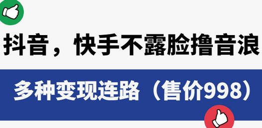 抖音，快手不露脸撸音浪项目，多种变现连路（售价998）萌宝之家-游戏资源站丨手游源码丨页游源码丨端游源码丨架设视频教程丨网赚项目丨萌宝之家