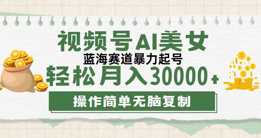 （12087期）视频号AI美女跳舞，轻松月入30000+，蓝海赛道，流量池巨大，起号猛，无…萌宝之家-游戏资源站丨手游源码丨页游源码丨端游源码丨架设视频教程丨网赚项目丨萌宝之家