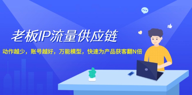 （12077期）老板 IP流量 供应链，动作越少，账号越好，万能模型，快速为产品获客翻N倍萌宝之家-游戏资源站丨手游源码丨页游源码丨端游源码丨架设视频教程丨网赚项目丨萌宝之家