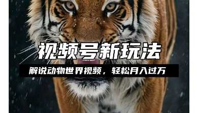 利用动物世界解说视频，赚分成计划收益，轻松月入过W，操作简单【揭秘】萌宝之家-游戏资源站丨手游源码丨页游源码丨端游源码丨架设视频教程丨网赚项目丨萌宝之家