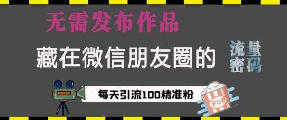 藏在微信朋友圈的流量密码，无需发布作品，单日引流100+精准创业粉【揭秘】萌宝之家-游戏资源站丨手游源码丨页游源码丨端游源码丨架设视频教程丨网赚项目丨萌宝之家