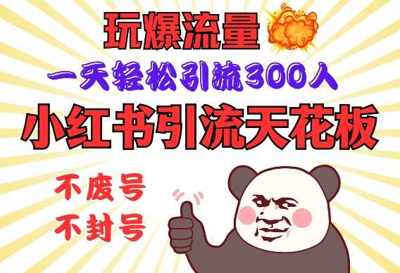 小红书引流天花板，玩爆流量，一天轻松引流300人，安全操作萌宝之家-游戏资源站丨手游源码丨页游源码丨端游源码丨架设视频教程丨网赚项目丨萌宝之家
